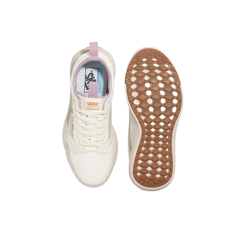 Vans UltraRange Exo Se Anti-Slip Wear-Resistant Low-Top Skateboard Shoes Unisex White Pink-3