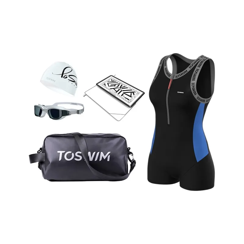 TOSWIM Swimming Sets Polyamide Elastane Polyester Beach Vacation Surfing Hot Spring Water Play Women's S M L XL XXL-4