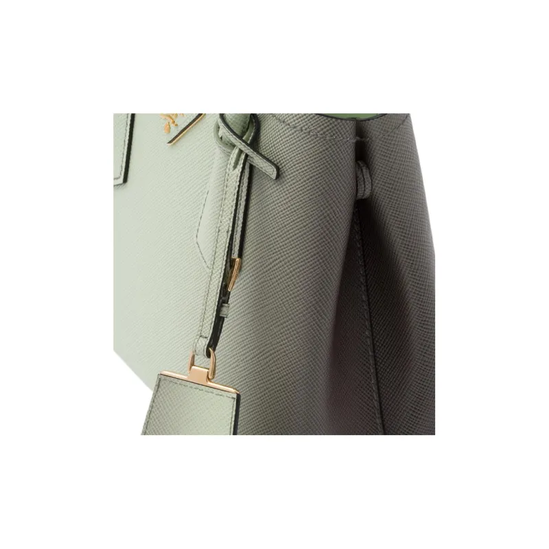 PRADA Leather Tote Bag Shopping Bag Shoulder Bag Crossbody Bag Handbag Mini Women's Gradient Green-6
