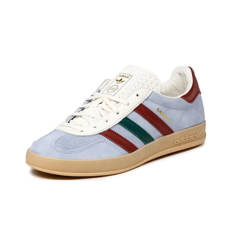 Adidas Gazelle Indoor Shoes 'Blue Dawn Collegiate Burgundy'-1
