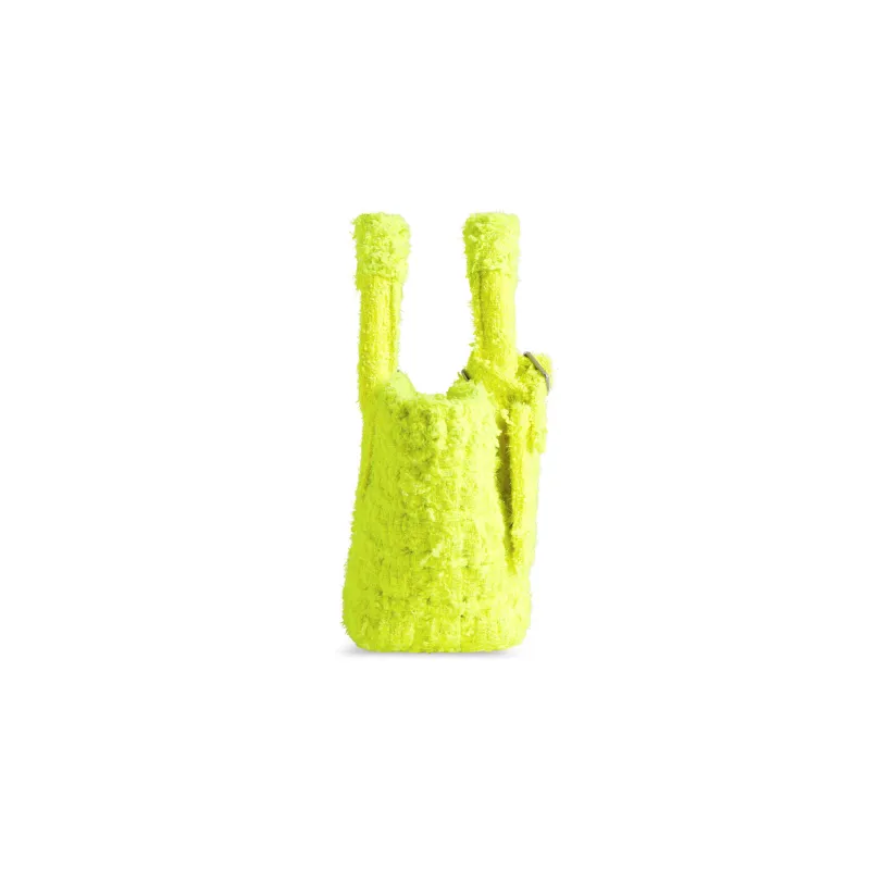 Balenciaga BISTRO Sheepskin Basket Bag Shoulder Bag Crossbody Bag Handbag Extra Small Women's Fluorescent Yellow-3