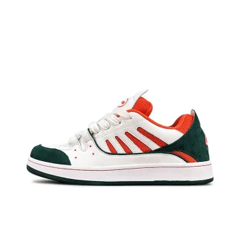 LuzaoT SUPER DRAG Puffy Shoes Stylish Skateboarding Shoes Unisex White Green Orange