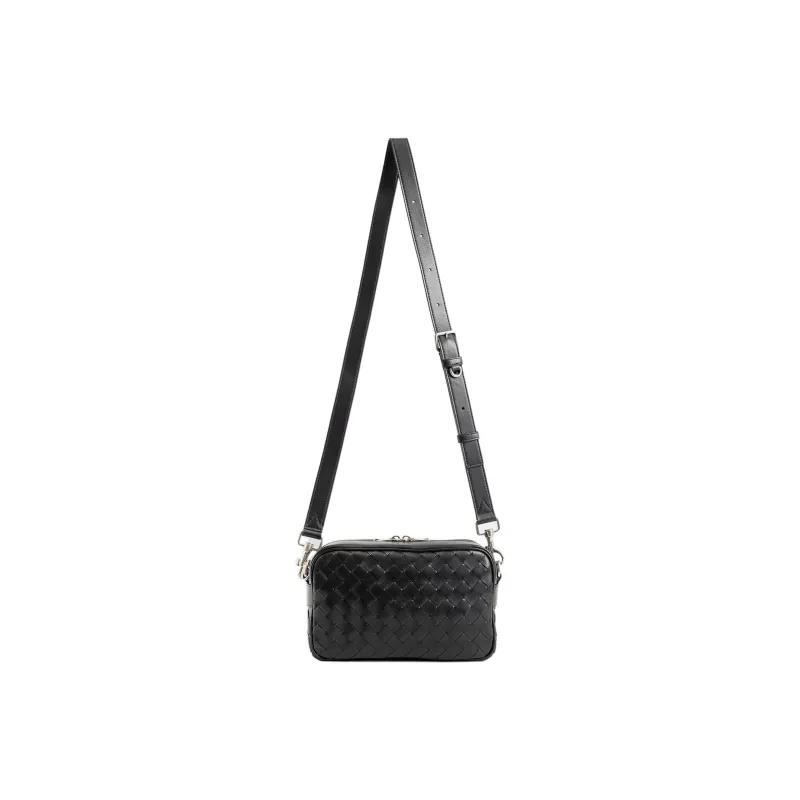 Bottega Veneta Cow Leather With Leather Crossbody Bag Shoulder Bag Men's Black-2