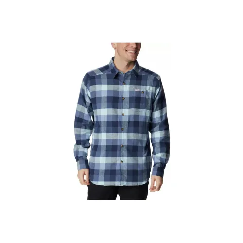 Columbia Cornell Woods Shirts Men Blue