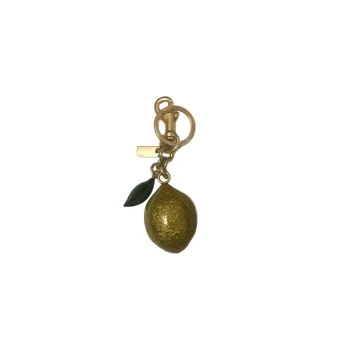 COACH Bag Charm Resin Keychain Bag Accessory Unisex Yellow