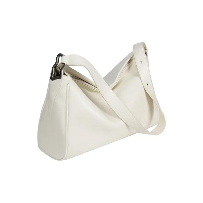 YOCAMU Cow Leather Tote Bag Shopping Bag Shoulder Bag Crossbody Bag Large Size Unisex Black/White/Silver-16