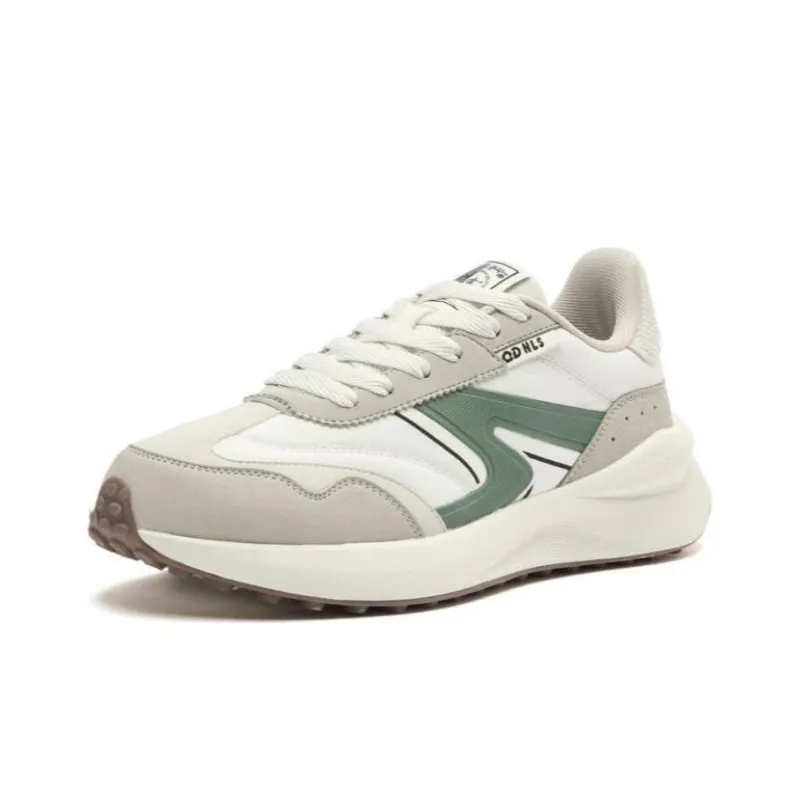 QIAODAN White 2.0 Height Increasing Low Top Q LITESPEED Q LITESPEED Technology Running Shoes Women's White Green-1