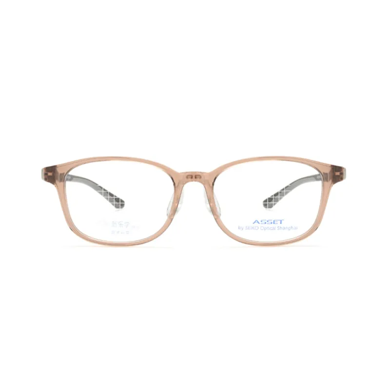 SEIKO Rectangular Eyeglass Frames Unisex Gray-1