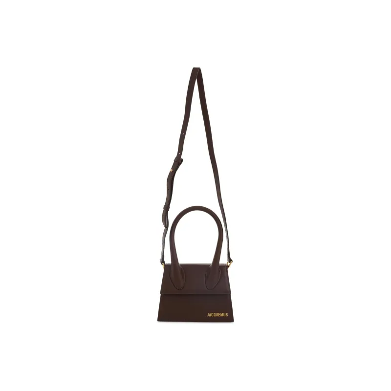 Jacquemus Le Chiquito Cow Leather Shoulder Bag, Crossbody Bag, Handbag Women's Brown-4