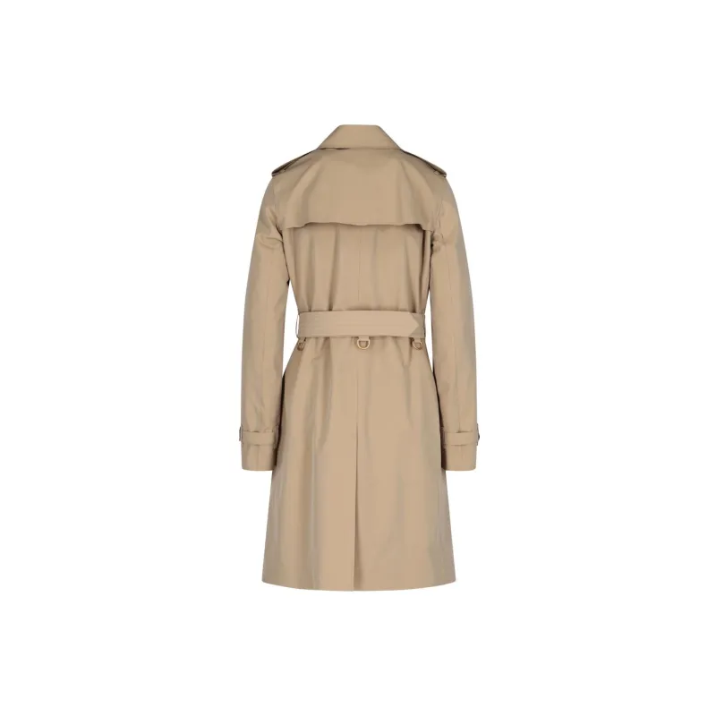 Burberry Button Detailed Kensington Trench Coat-1