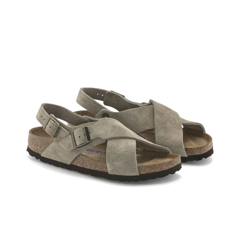 Birkenstock Tulum Suede Leather Narrow Fit Sandals 'Taupe' Women's-2