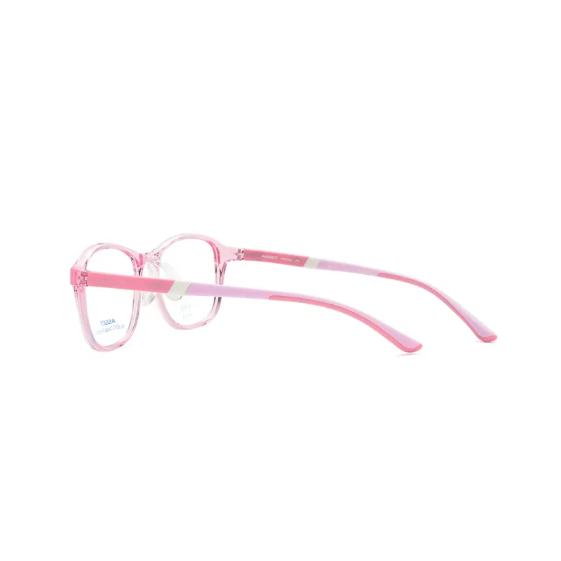 SEIKO Irregular Shape Eyeglass Frames Kids' Light Pink-2