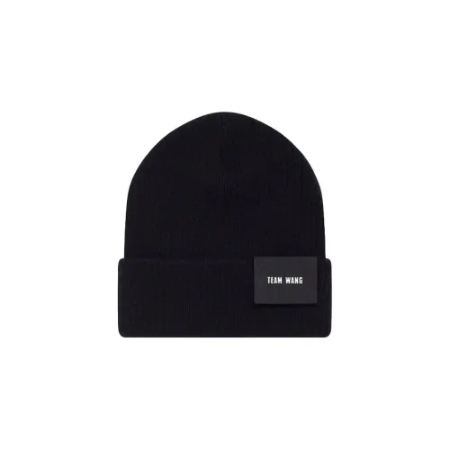 TEAM WANG Logo patch Knitted Beanie