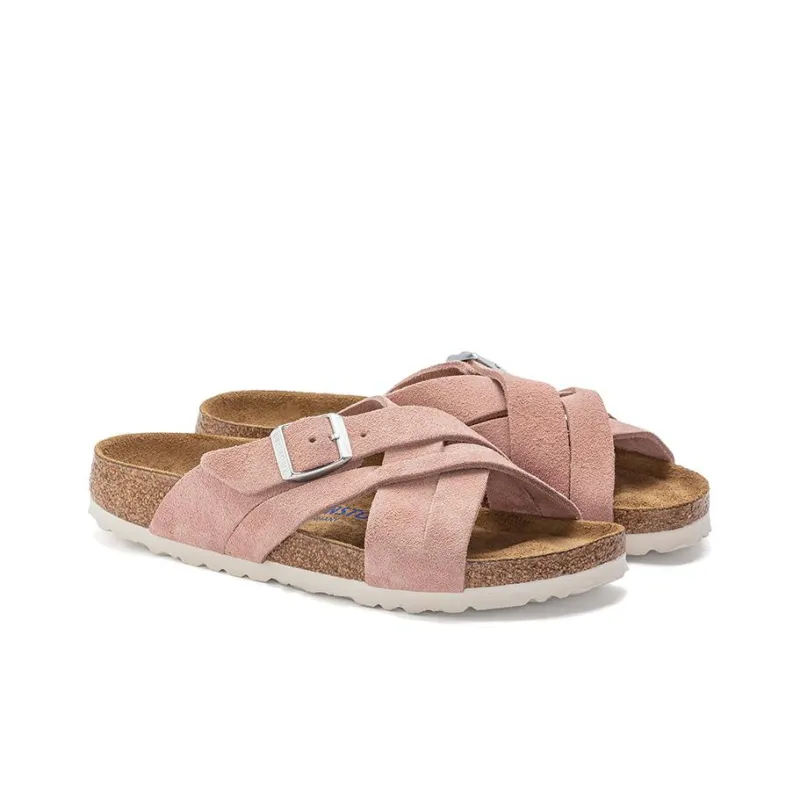 Birkenstock Lugano Collection Stylish Sandals Unisex Pink Narrow Fit-2