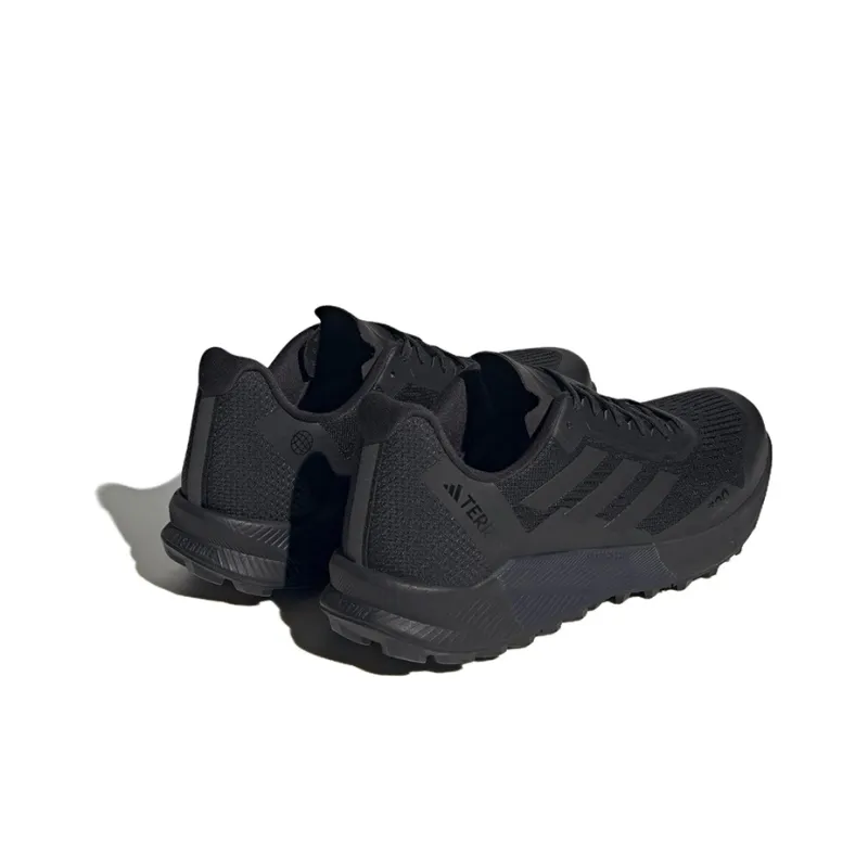 Adidas Terrex Agravic Flow 2.0 Trail Anti-Slip Wear-Resistant Low-Top Running Shoes Men's Black-3