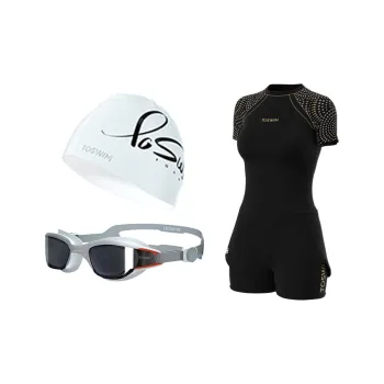 TOSWIM Swimming Sets Polyamide Elastane Beach Vacation Surfing Hot Spring Water Play Women's S M L XL 2XL 3XL