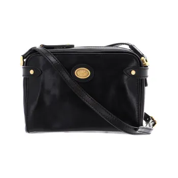 THE BRIDGE Leather Shoulder Bag Crossbody Bag Mini Women's Black