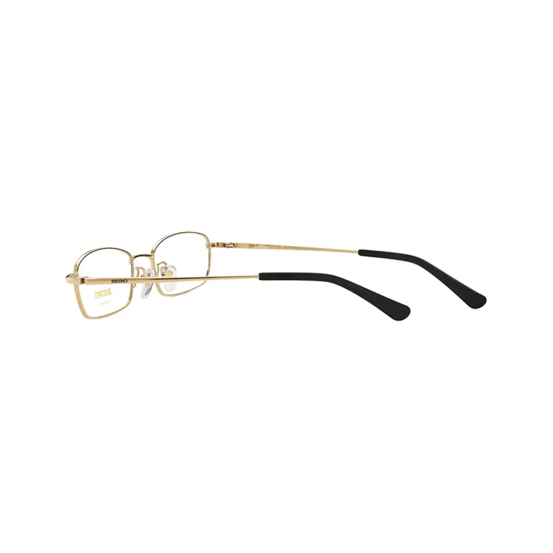 SEIKO Rectangular Eyeglass Frames Men's Gold-2