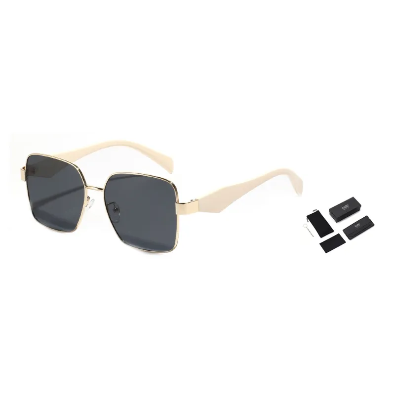 KENMO Brass Square Sunglasses Unisex-8