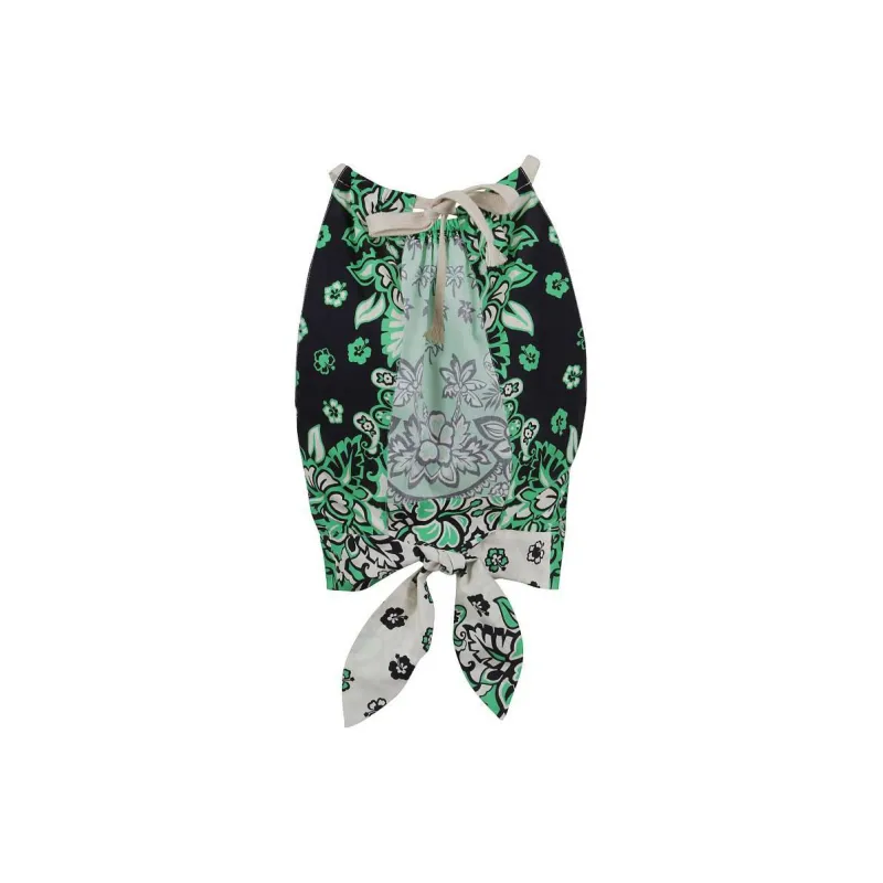 RED VALENTINO Crop Tops Women's Green-1
