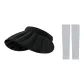 Black Hats & Caps+Gray Cooling Arm Sleeves