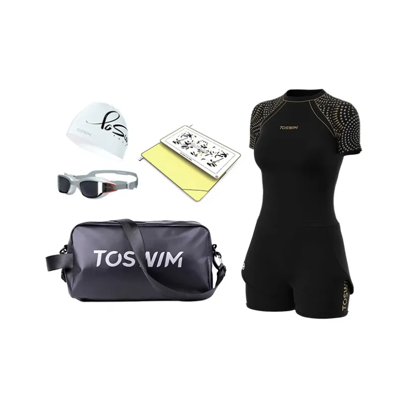 TOSWIM Swimming Sets Polyamide Elastane Beach Vacation Surfing Hot Spring Water Play Women's S M L XL 2XL 3XL-3