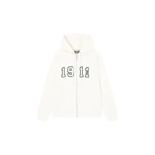 FILA Jackets Unisex Water Milk White