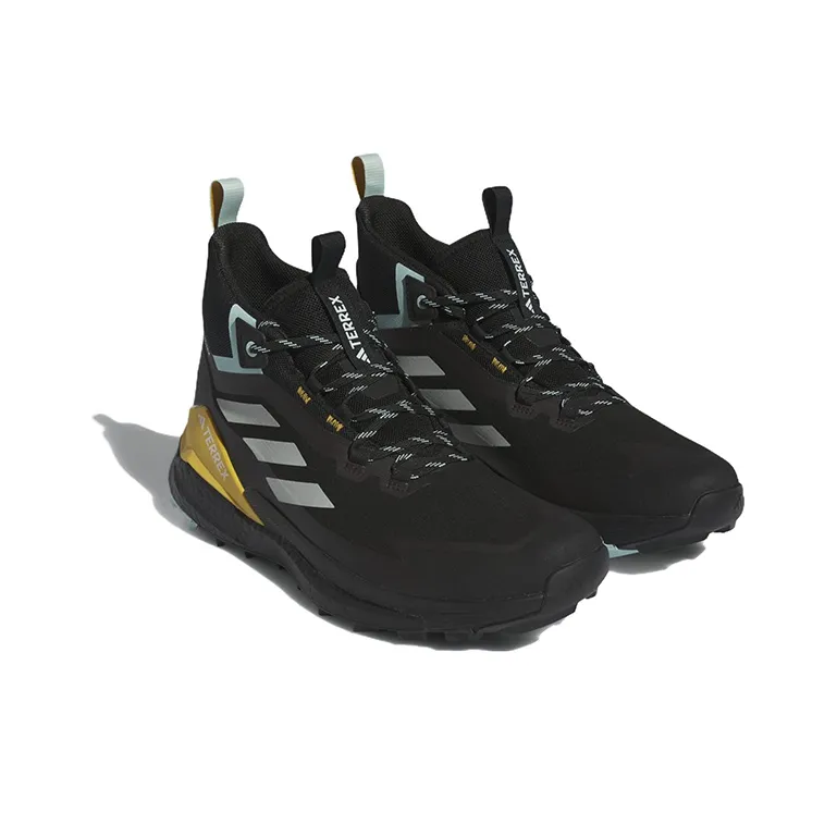 Adidas Terrex Free Hiker Gore Tex 2.0 Black Aqua Yellow-2