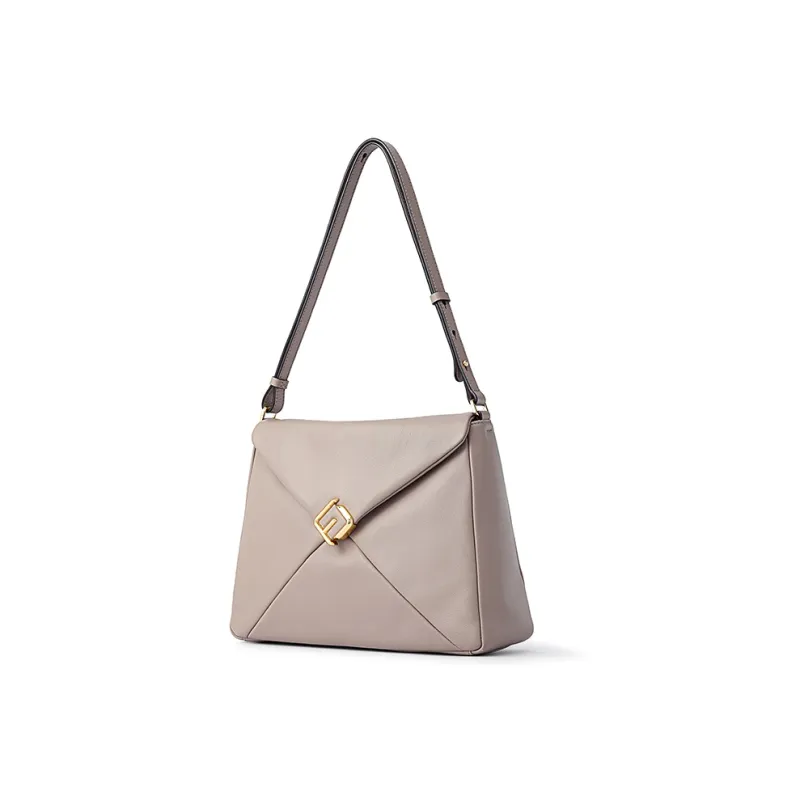 FION Cow Leather Tote Underarm Shoulder Bag Tubas Women's-1