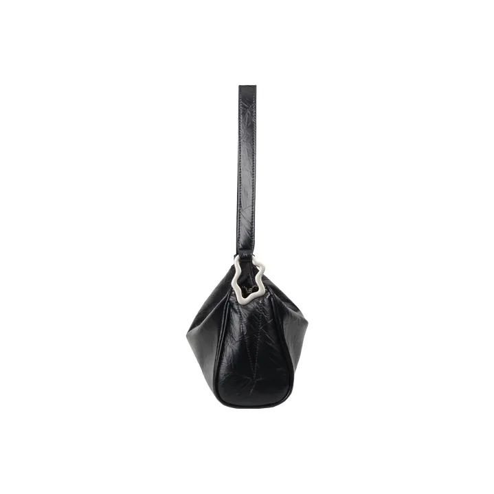 YOCAMU Cow Leather Tote Bag Shopping Bag Shoulder Bag Crossbody Bag Large Size Unisex Black/White/Silver-8