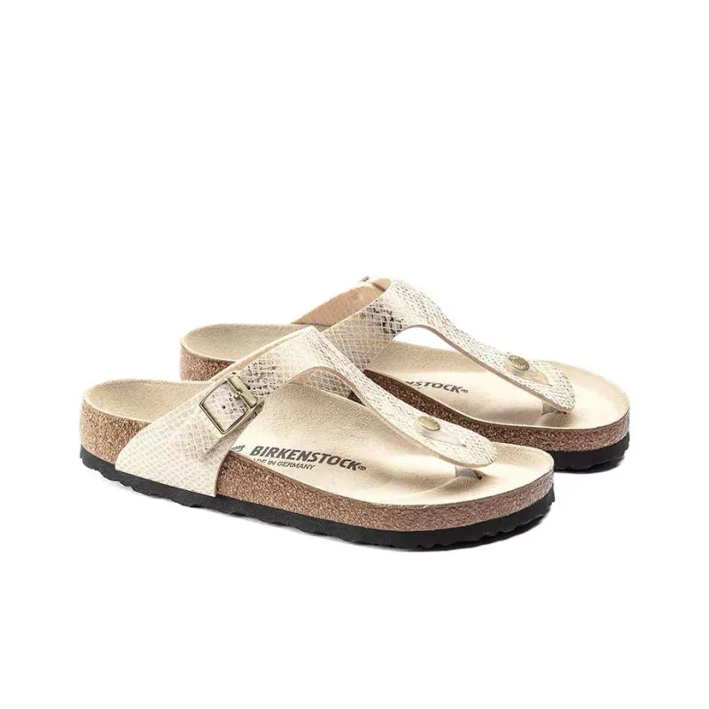 Birkenstock Gizeh Narrow Fit Sandals'Gold Python' Women's-2