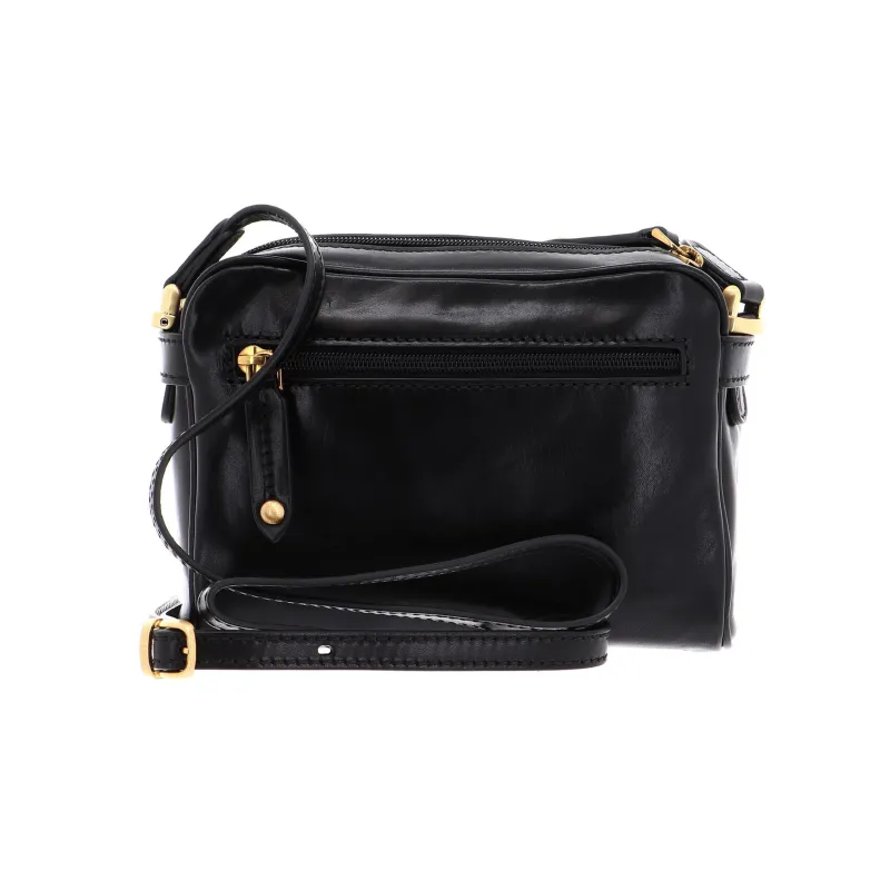 THE BRIDGE Leather Shoulder Bag Crossbody Bag Mini Women's Black-4