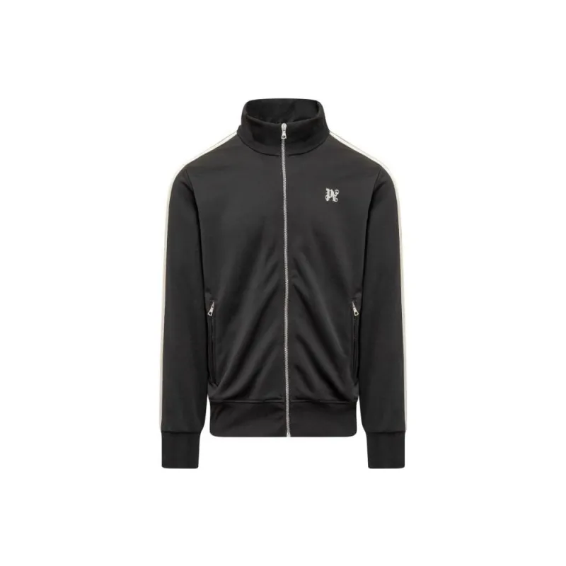 PALM ANGELS Pa Monogram Nylon Full Zip Sweatshirt-2