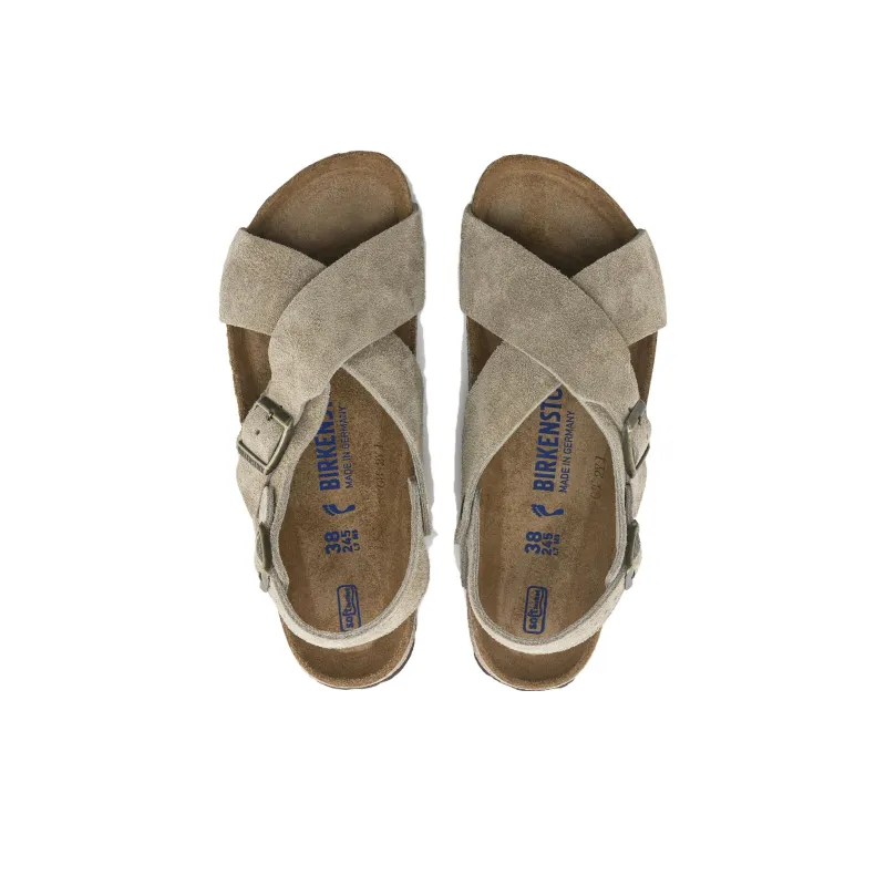 Birkenstock Tulum Suede Leather Narrow Fit Sandals 'Taupe' Women's-3