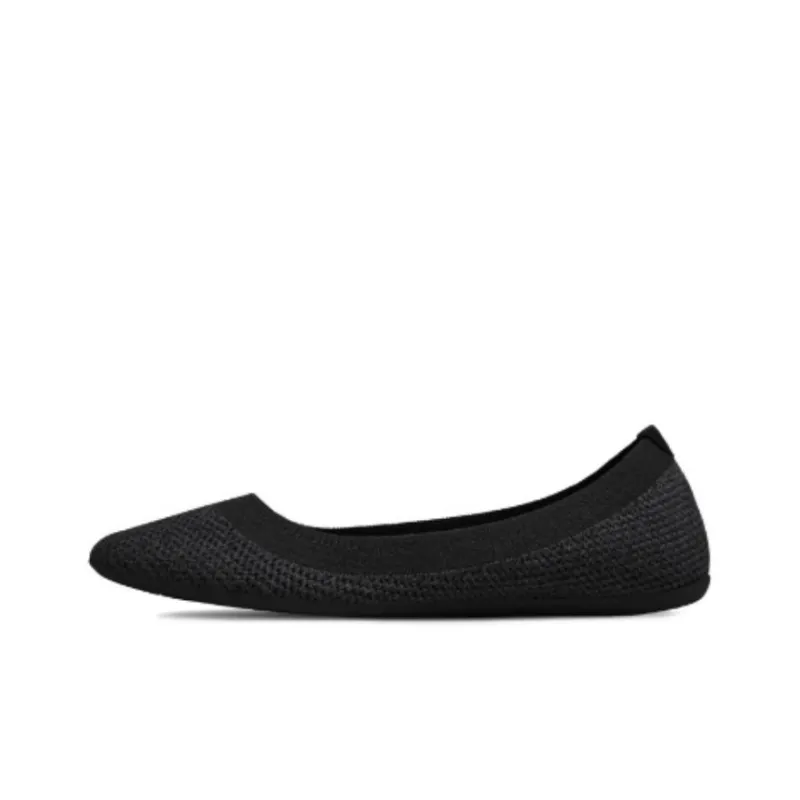 Allbirds Tree Breezers Slip-Resistant Low-Top Sports Casual Shoes Women's Ethereal Black-0