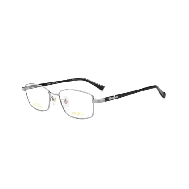 SEIKO Rectangular Eyeglass Frames Men's Matte Black-0