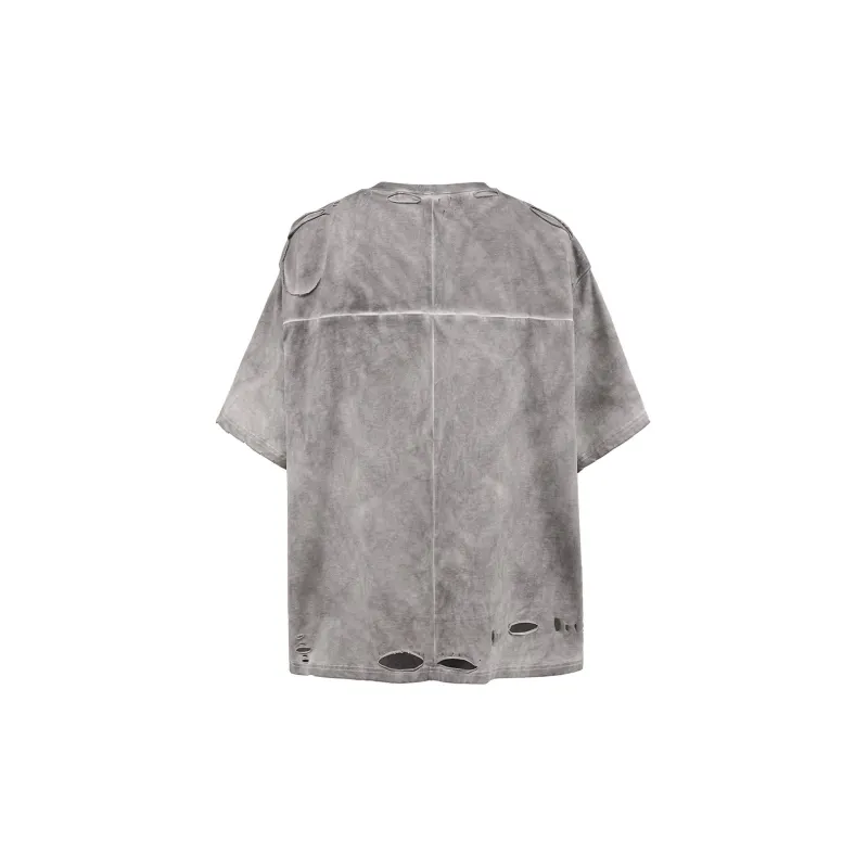 UNDERWATER T Shirts Unisex Dirty Wash Gray-1