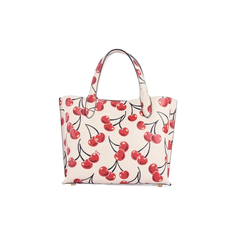 COACH Willow Glossy Pebbled Leather Shoulder Bag Crossbody Bag Handbag Medium Size Women's Chalk White-2