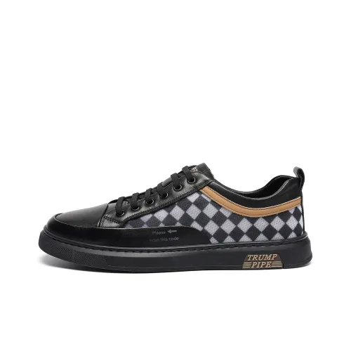 TRUMPPIPE Stylish Skateboarding Shoes Men's Black