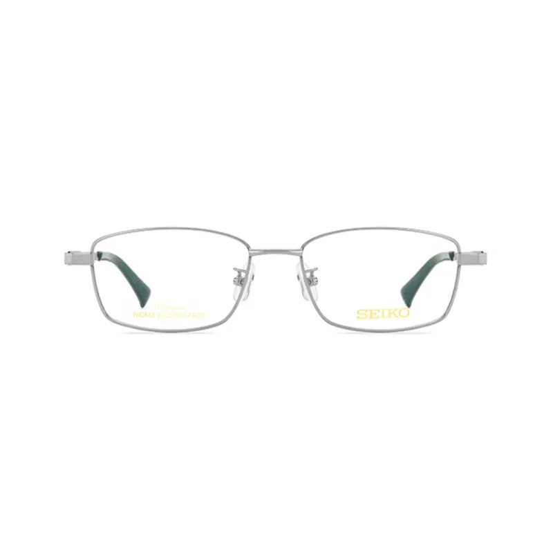 SEIKO Rectangular Eyeglass Frames Men's Matte Black-1