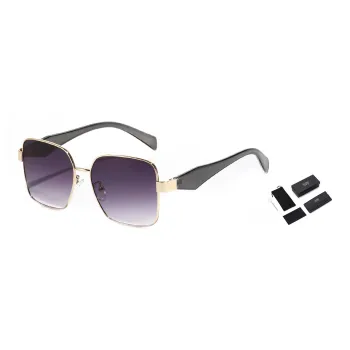 KENMO Brass Square Sunglasses Unisex
