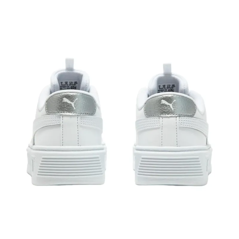 PUMA SmashPlatform V3 Pop Up Metallics 'White' Women's-3