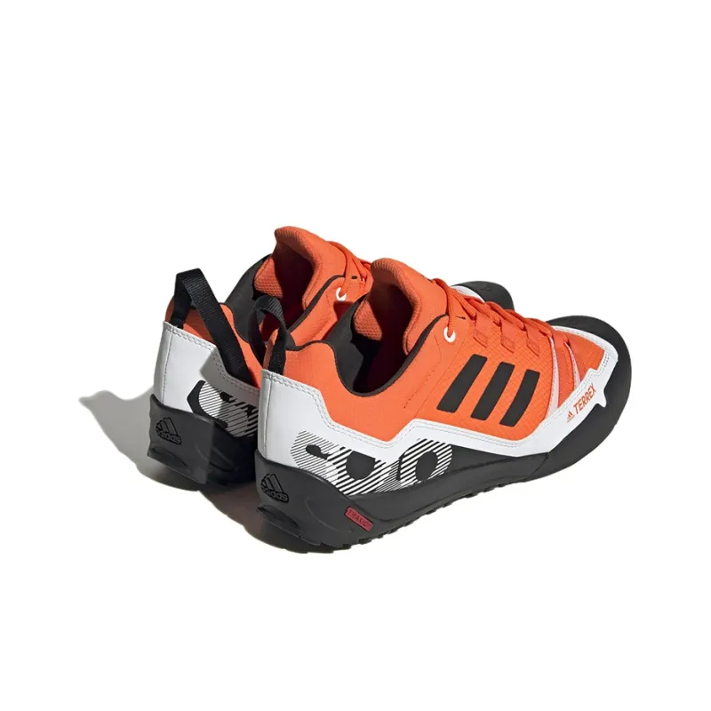 Adidas Terrex Swift Anti-Slip Wear-Resistant Low-Top Hiking Shoes Unisex Orange Black-3
