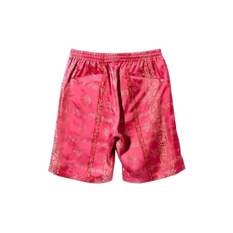 Needles Cupra Sateen Flower Basketball Shorts-1
