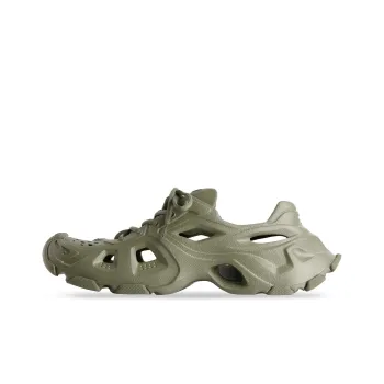Balenciaga Hd Lace Up Cut Out Sneakers 'Olive Green'
