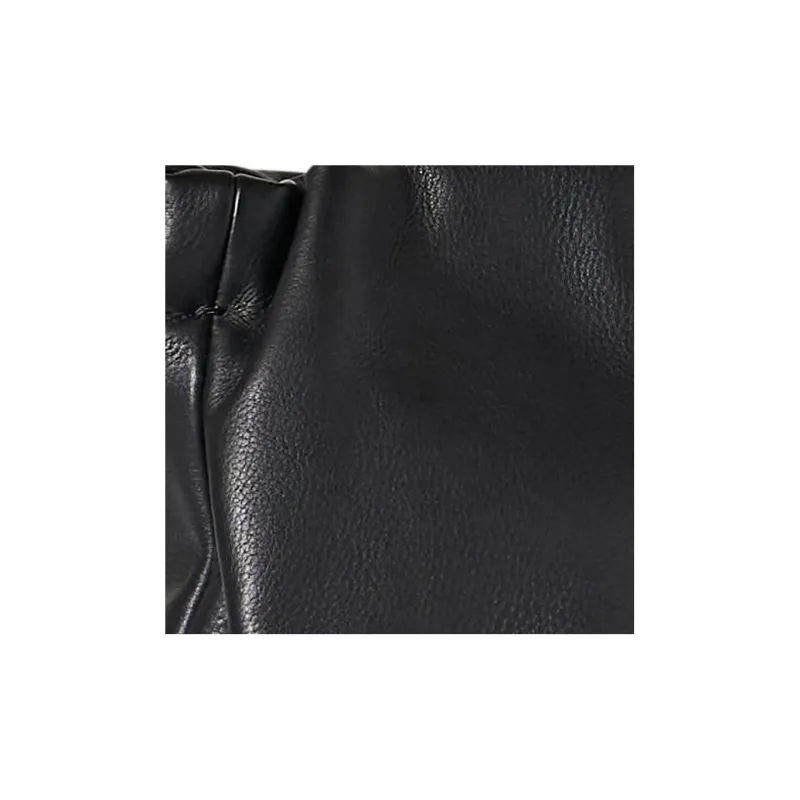 THE ROW Fine Grain Calfskin One Shoulder Crossbody Clutches Regular Women's Black-4