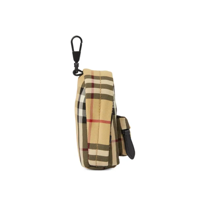 Burberry Vintage Polyamidoamine Key Charm Bag Merchandise Men's Beige-2