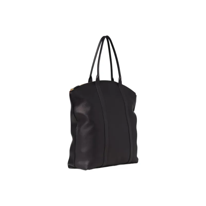 THE ROW Dante Leather Tote Bag Shopping Bag Handbag Extra Large Women's Black-1