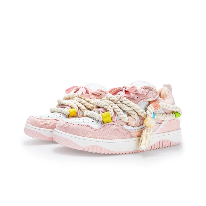 SENGUOGUO Skateboard Shoes For Summer Unisex Pink-2