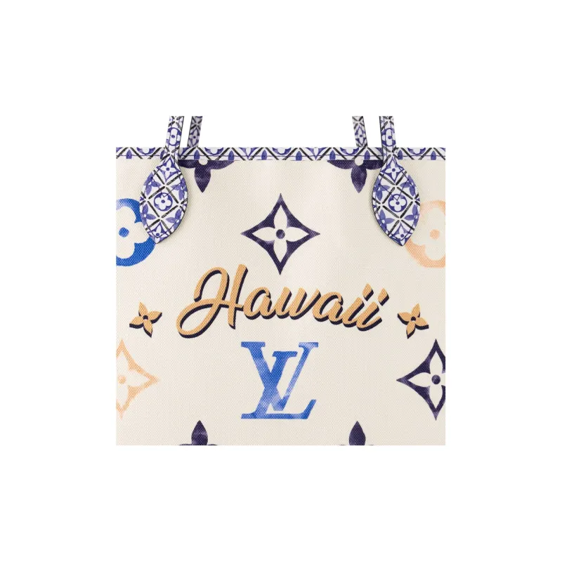 LOUIS VUITTON Neverfull Gm Blue-4